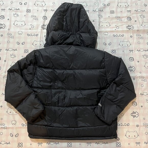 Black And Pink Contrast Hooded Down Jacket Stussy - Picture 5 of 5